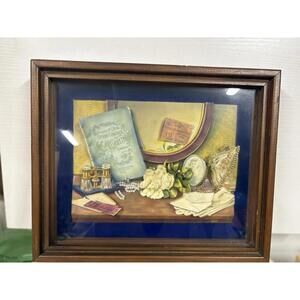 Vintage Opera Still Life Framed Wall Art – Carmen Libretto, Shadow box